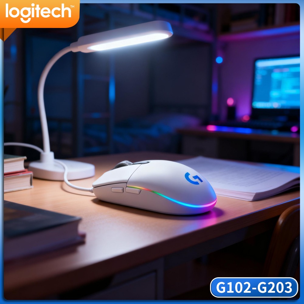 Logitech Mouse G203 - Logitech G102 Kabelgebundene Gaming-Maus, 20 Millionen