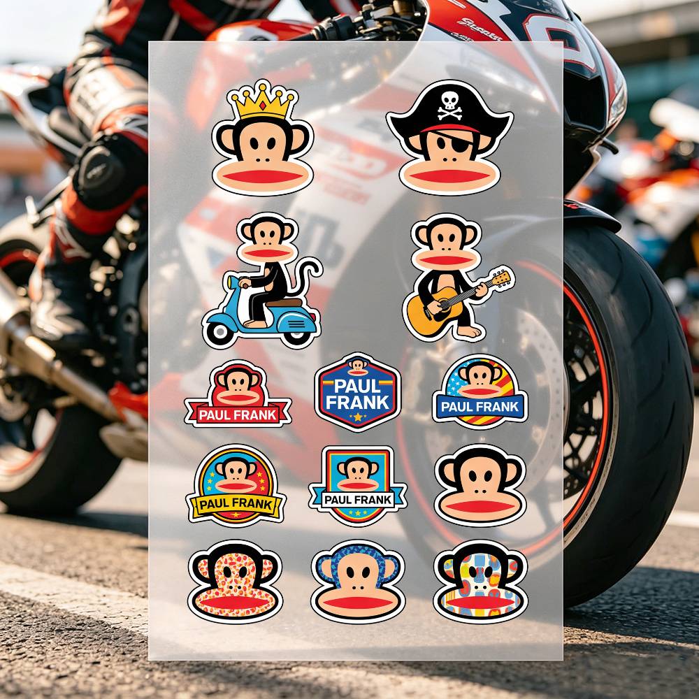 Laptop Accessories Brand - Trendige Modemarken P-Paul F-Frank Motorradaufkleber Auto-Vinylaufkleber