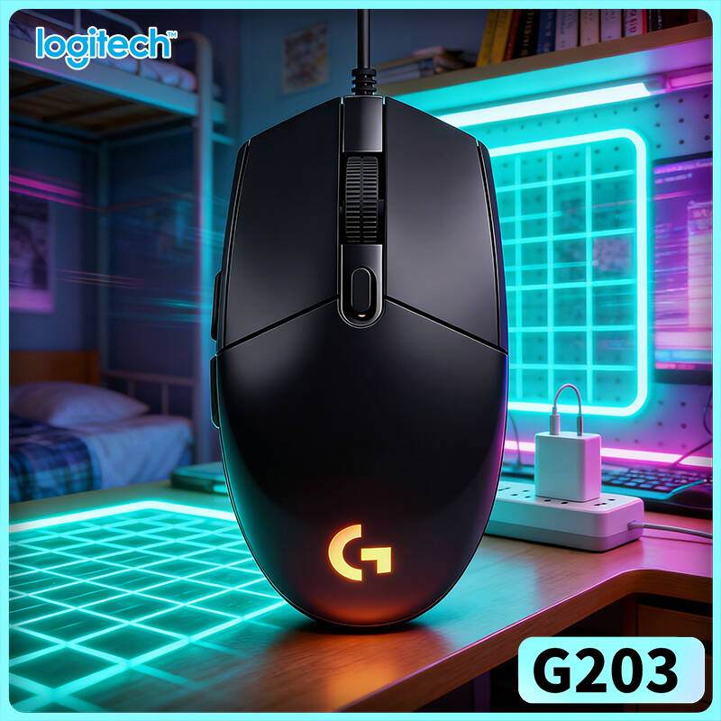 Logitech Mouse G203 - Logitech G203 Prodigy RGB Gaming-Maus, kabelgebunden,