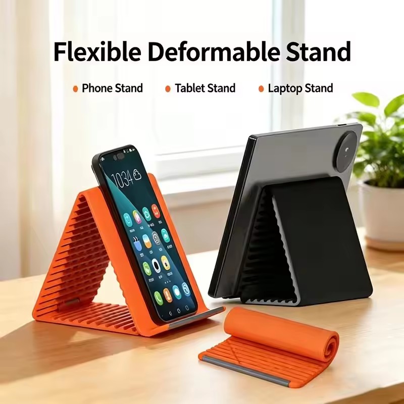 Laptop Stand Portable - Flexibler Tragbarer Telefonständer aus Silikon für
