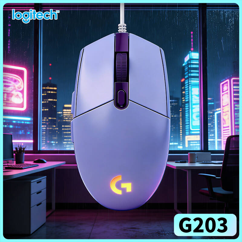 Logitech Mouse G203 - Logitech G203 Gaming-Maus 8000 DPI Sensor