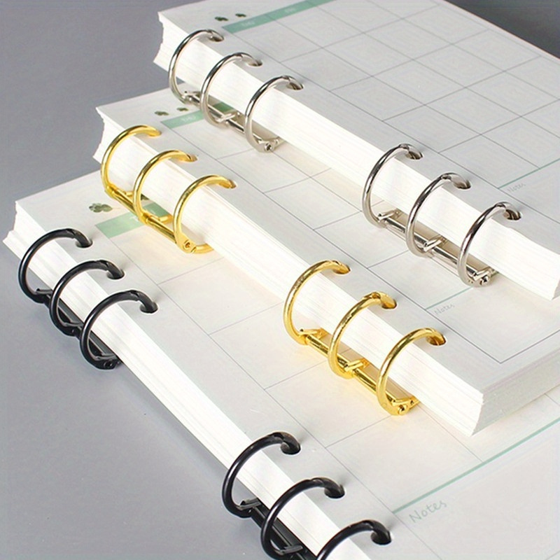 Laptop Office Accessories - 10 Stück Metallringe für lose Blätter,