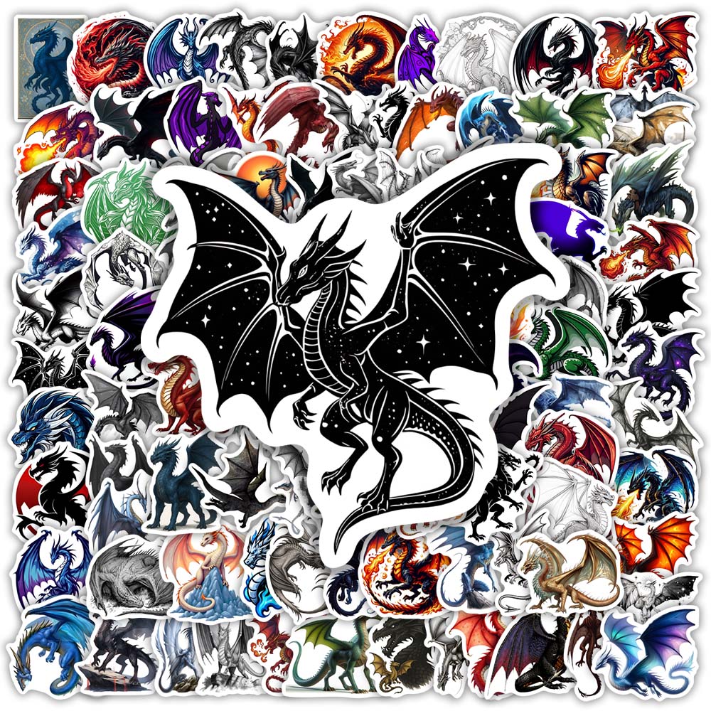 Laptop Accessories Cool - Coole Fantasy-Magische-Drachen-Aufkleber, wasserdichte Vinyl-Dekoration, DIY-Spielzeug für