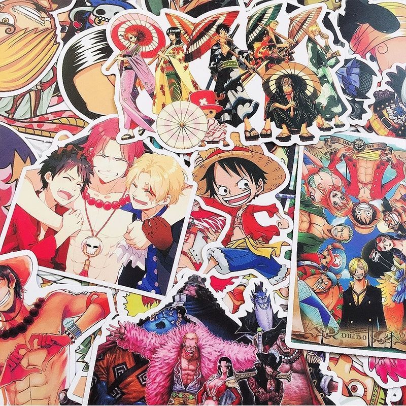 Laptop Accessories Decoration - 120 Stück Einzigartige Niedliche One Piece