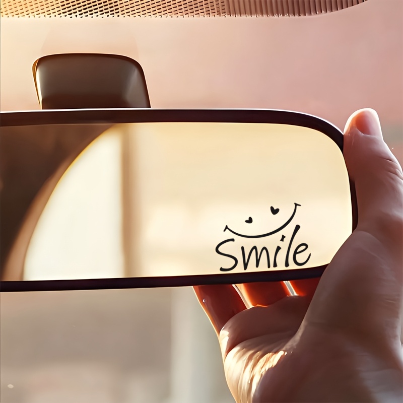 Laptop Office Accessories - Smile Life Letter Print wasserdichte Dekor-Vinylaufkleber