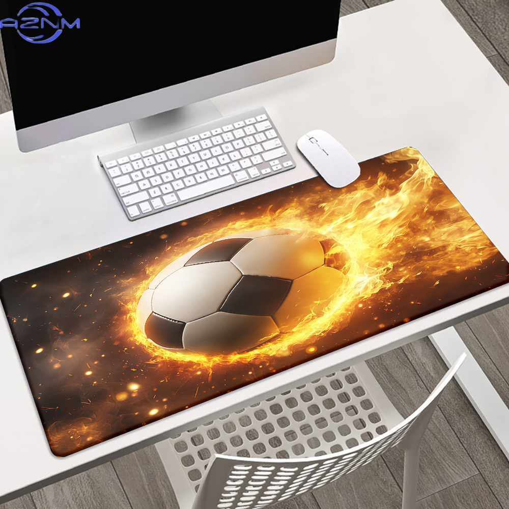 Laptop Accessories Brand - Brand Fire Fußball-Mauspad, Iron Art Gaming-Matte,
