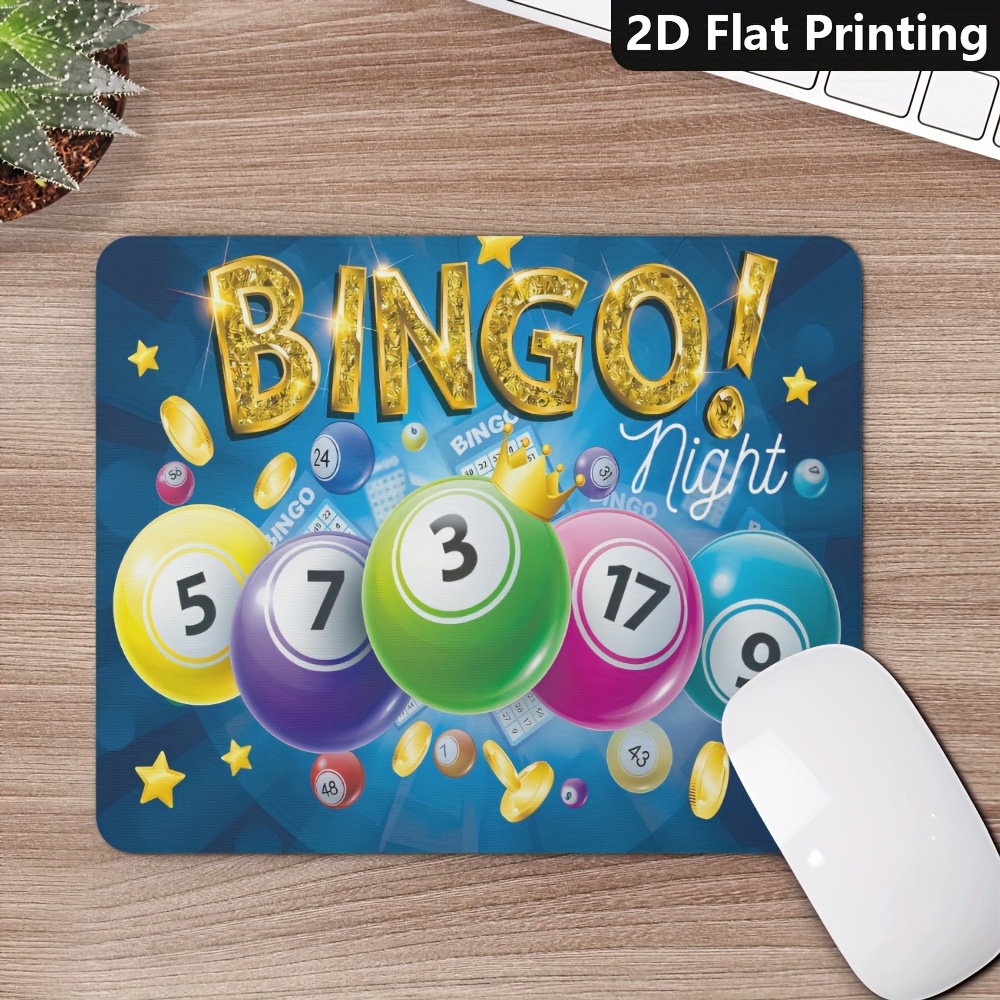Laptop Accessories Brand - Marken-Bingo-Spielball mit Mauspad, langlebige, komfortable Schreibtischunterlage