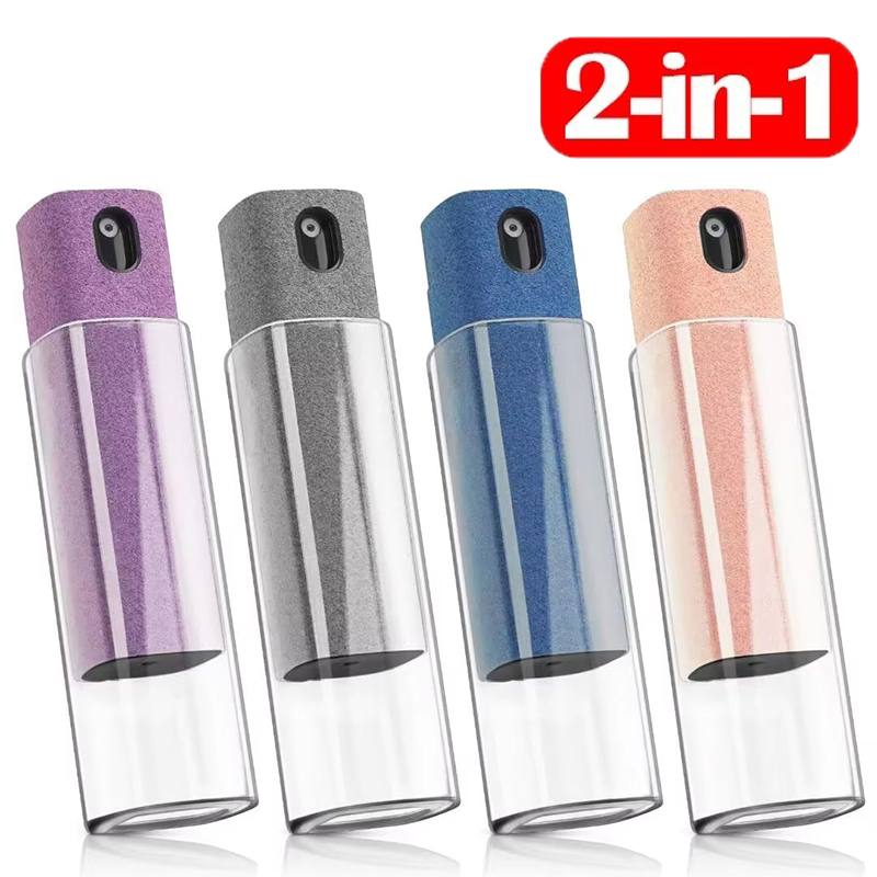 Laptop Accessories Gadgets - 2-in-1-Bildschirmreiniger-Spray-Set, tragbare Bildschirmreinigungswerkzeuge, Mikrofasertuch für Apple