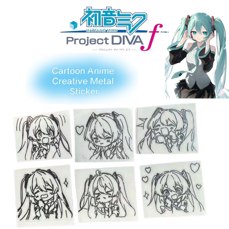 Hatsune Miku Cartoon-Anime-Cha – Laptop Accessories Decoration Bewertung und Preis