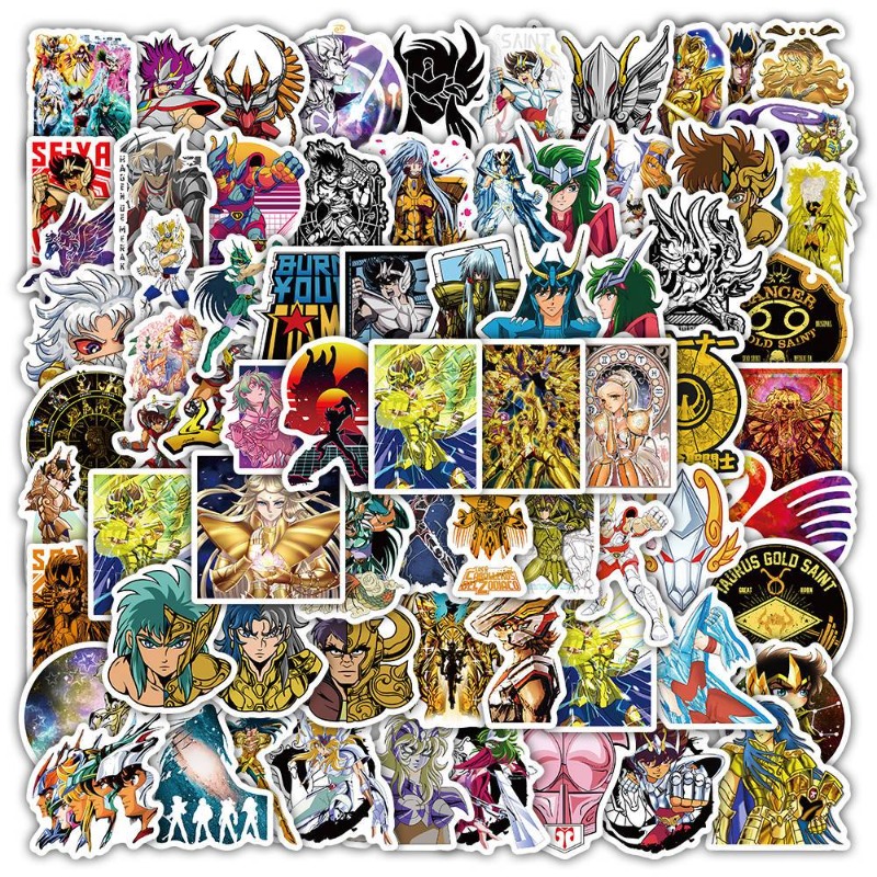 101 Stück Saint Seiya Anime-Au – Laptop Accessories Decoration Bewertung und Preis