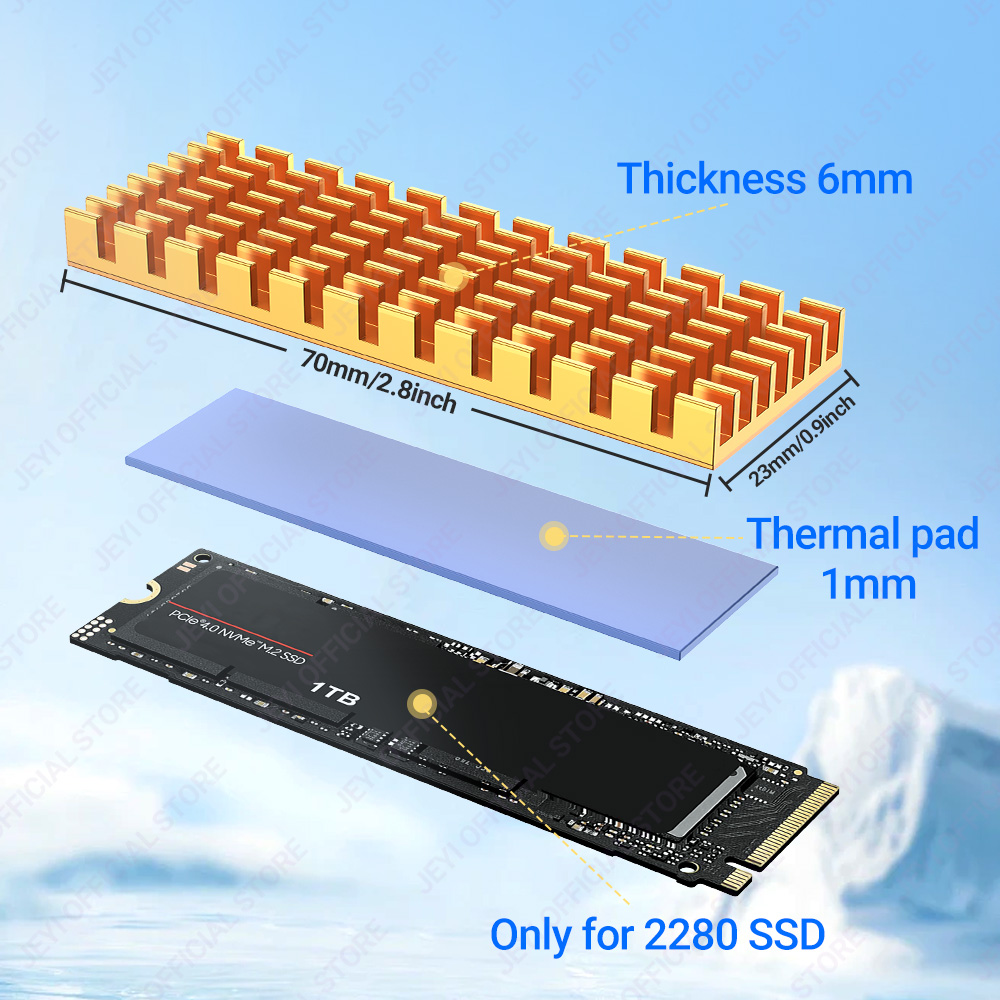 JEYI M.2 SSD-Kühlkörper, Alumi – External Nvme Ssd Bewertung und Preis