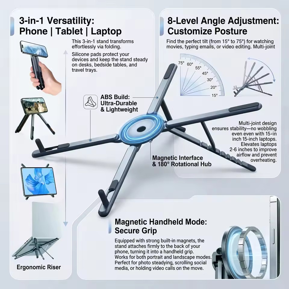 Tragbarer magnetischer Telefon – Laptop Office Accessories Bewertung und Preis