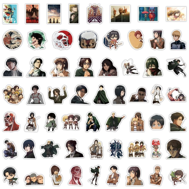 60 Stück Attack on Titan Anime – Laptop Accessories Decoration Bewertung und Preis