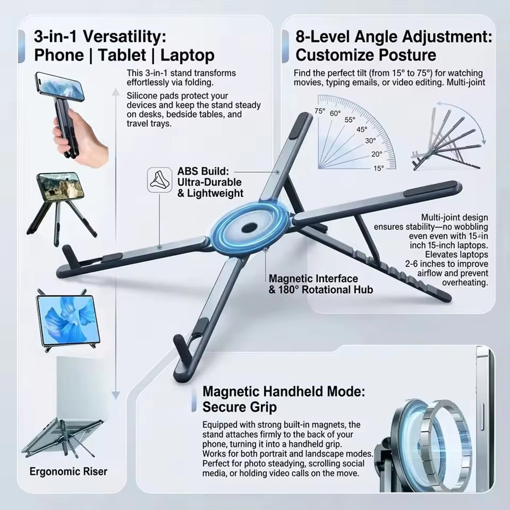 Tragbarer Magnetischer Handyha – Laptop Office Accessories Bewertung und Preis